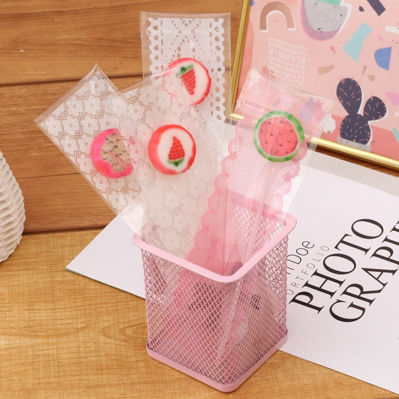 Wholesale 100PCS Long Baking Self-adhesive Bag Cookie Bag Biscuit Ziplock Bag